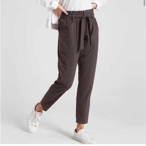 Athleta skyline high waist jogger pants Olive green 4 - Picture 5 of 13